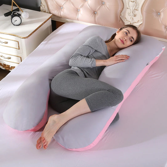 Pregnant Pillow Case U-Type Pregnant Women Pillowcase Breastfeeding Gravida Side Protect Cotton Cover