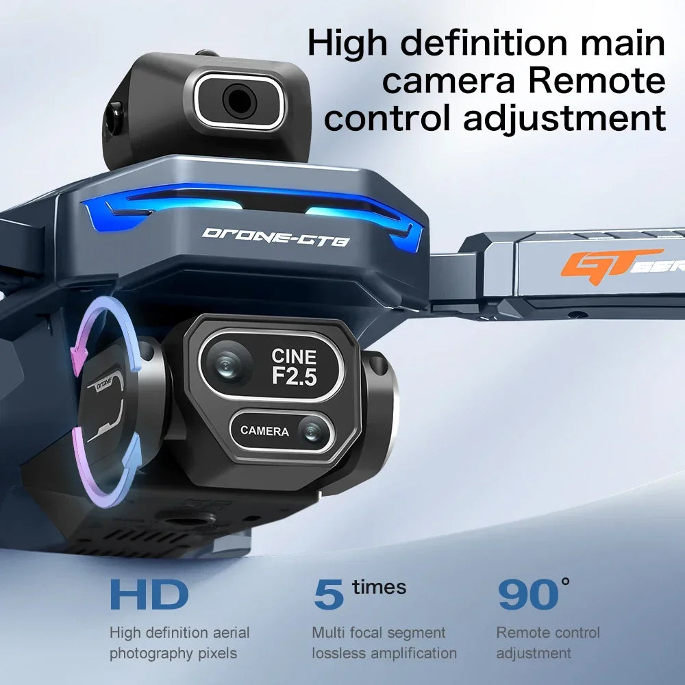 HOT For Xiaomi GT8 Drone 4K Professional Dual Camera FPV GPS Brushless Motor Optical Flow Hovering Folding Quadcopter 8K RC Dron